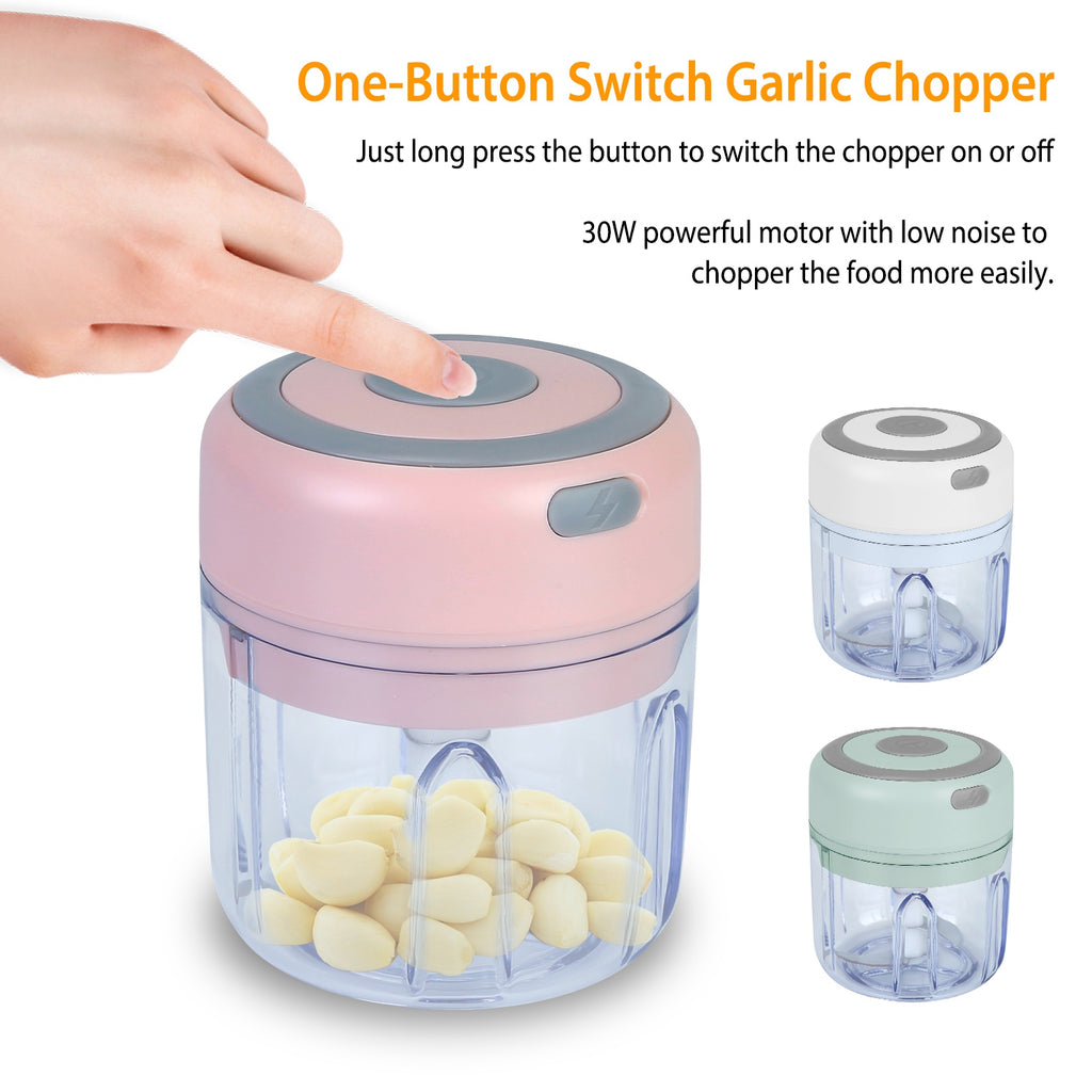 Portable Mini Electric Food Chopper - USB Rechargeable