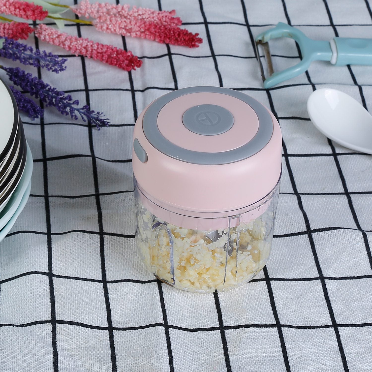 Portable Mini Electric Food Chopper - USB Rechargeable